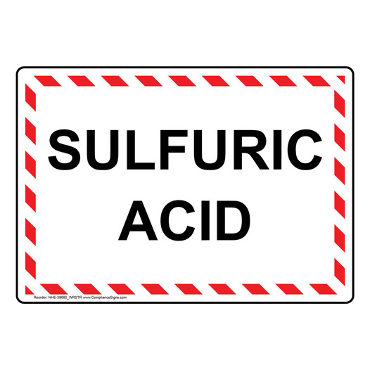 Sulfuric Acid Sign NHE-38680_WRSTR