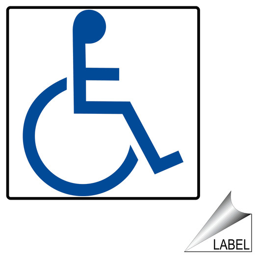 ADA International Symbol Of Accessibility Label LABEL-SYM-73-b