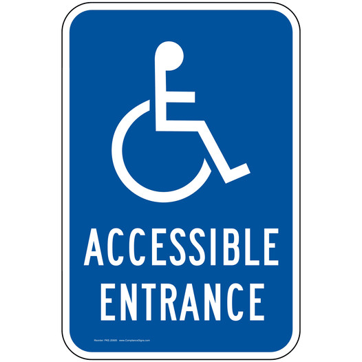 Accessible Entrance Sign for Accessible PKE-20685