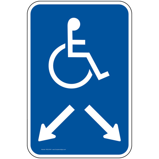 Handicap Symbol Sign for Parking Control PKE-20755