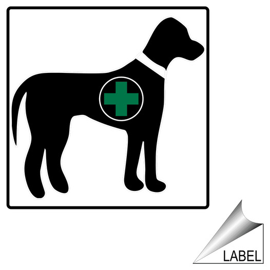 Service Animal Symbol Label LABEL_SYM_316