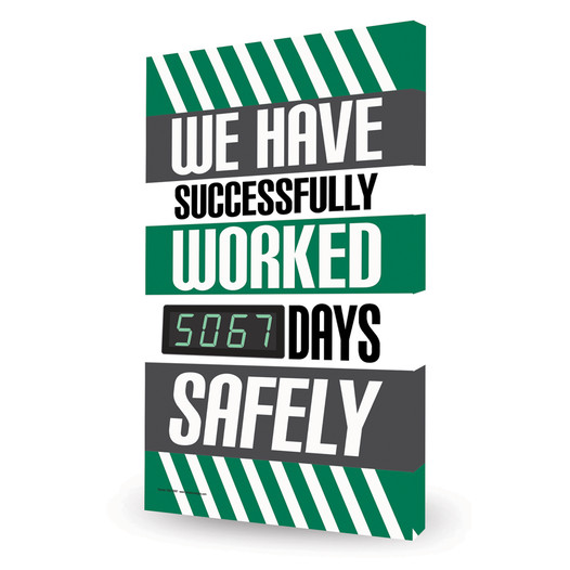 We Have Successfully Worked __ Days Safely Digital Safety Scoreboard CS878397