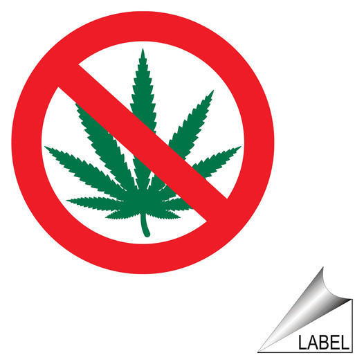 Pictogram No Marijuana Label LABEL_PROHIB_1339