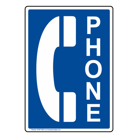 Phone Sign With Symbol NHEP-7265