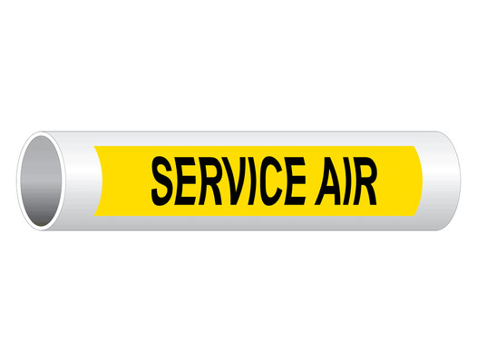 ASME A13.1 Service Air Pipe Label