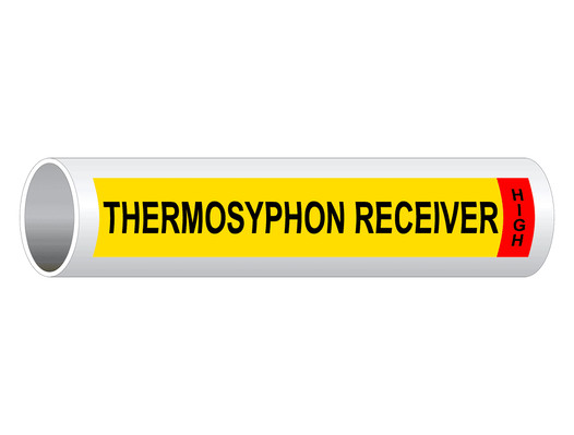 ASME A13.1 Thermosyphon Receiver High Pipe Label PIPE-14916
