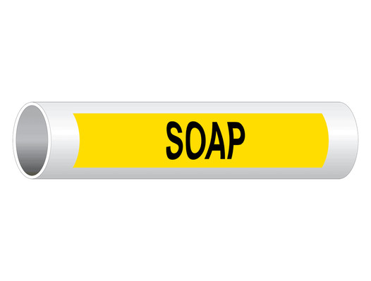 ASME A13.1 Soap Pipe Label