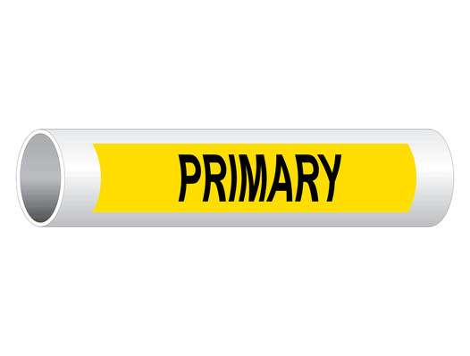 ASME A13.1 Primary Pipe Label