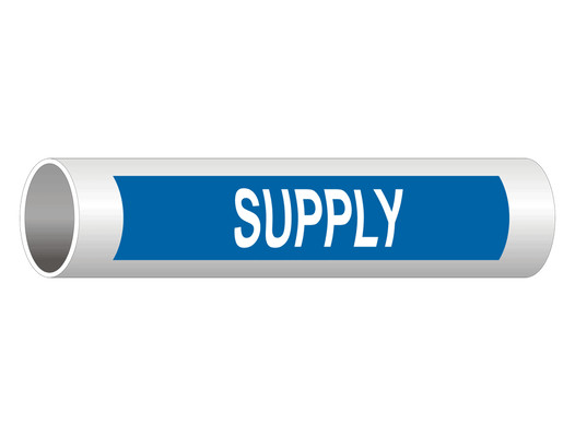 ASME A13.1 Supply Pipe Label