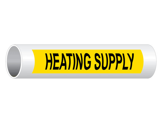 ASME-A13.1 Heating Supply Pipe Label