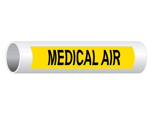 ASME A13.1 Medical Air Pipe Label