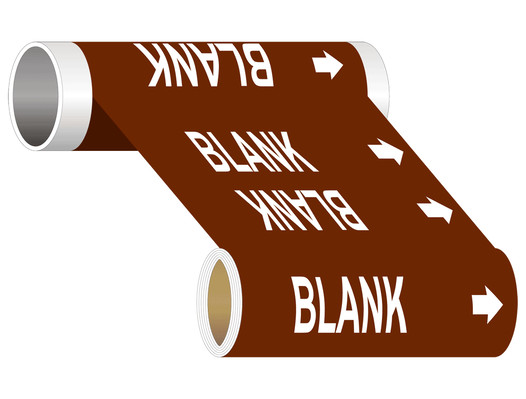 ASME A13.1 Blank Write-On Or Customize Wide Pipe Label
