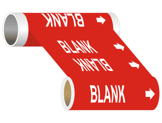 ASME A13.1 Blank Write-On Or Customize Wide Pipe Label