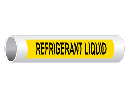 ASME A13.1 Refrigerant Liquid Pipe Label