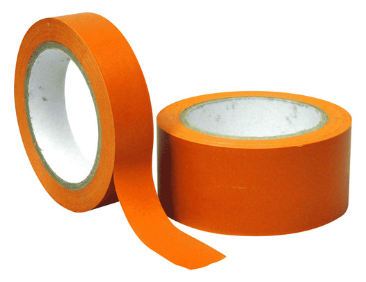 ASME A13.1 Orange Vinyl Safety Tape Orange-Solid-color-roll