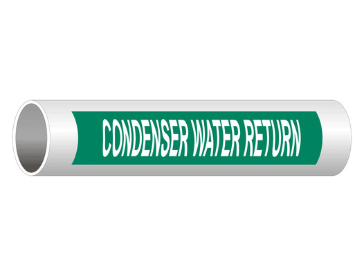 ASME A13.1 Condenser Water Return Pipe Label