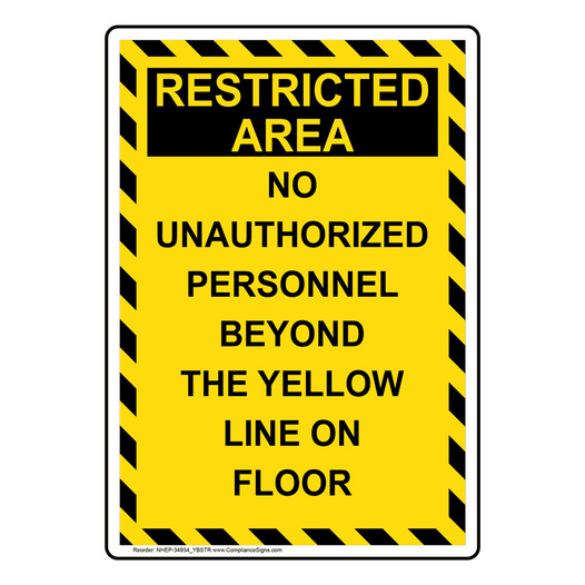 Portrait No Unauthorized Personnel Beyond Sign NHEP-34934_YBSTR