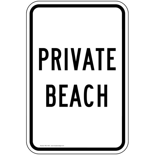 Private Beach Sign for Recreation PKE-17051