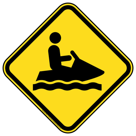 Jet Ski Symbol Sign PKE-17769 Water Safety