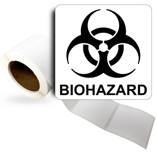 Biohazard Roll Label LDRE-1460