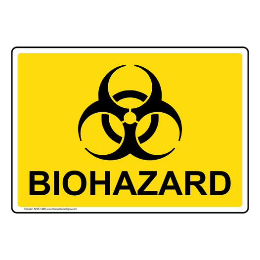 Biohazard Sign for Hazmat NHE-1460