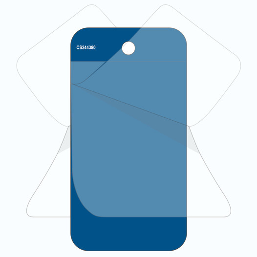 Blank Blue Hi-Temp Everclear Flap Tags CS244380