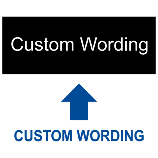 Black Engraved Custom Wording Sign