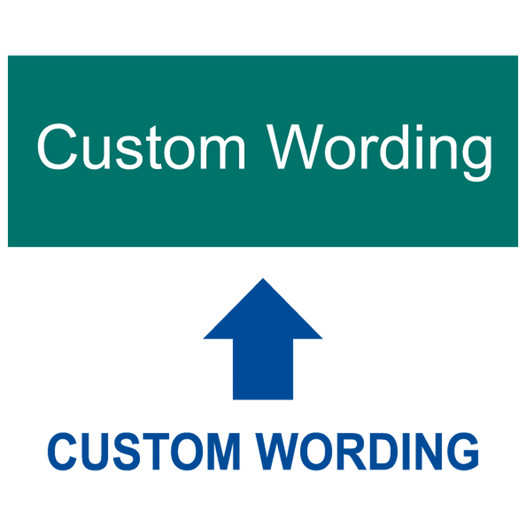 Green Engraved Custom Wording Sign EGRE-CUSTOM_White_on_Green