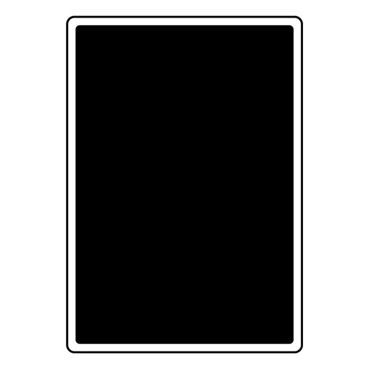 Portrait Blank Black Sign