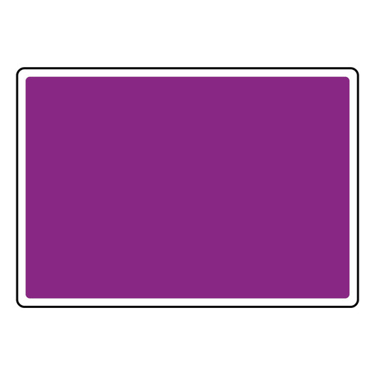 Purple Blank Write-On Sign or Label - Easy Ordering