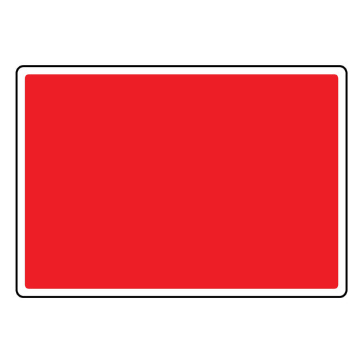 Facilities Blank Write-On Sign NHE-RED-L_BLANK