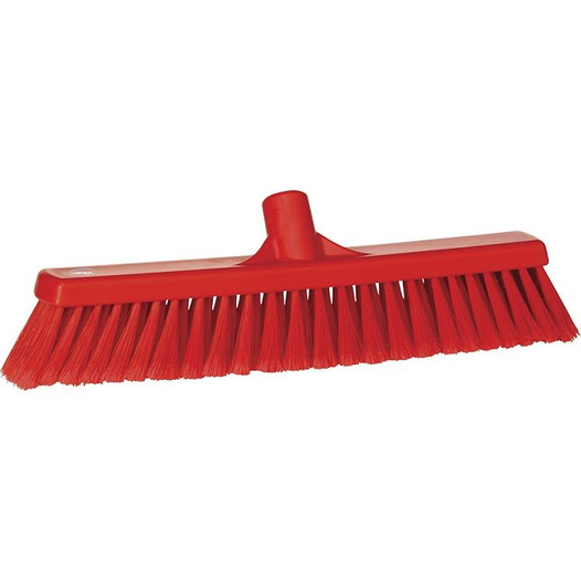 Fine Bristle Particle Push Broom 16 in. EURO Thread