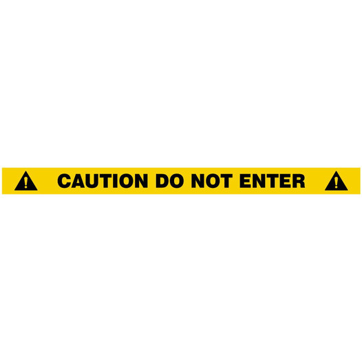 Caution Do Not Enter Floor Marking Message Strip 10TTMCAU