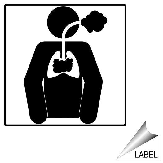 Inhalation Hazard Symbol Label LABEL-SYM-13-R Chemical