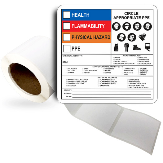 Chemical Roll Label LDRE-35737