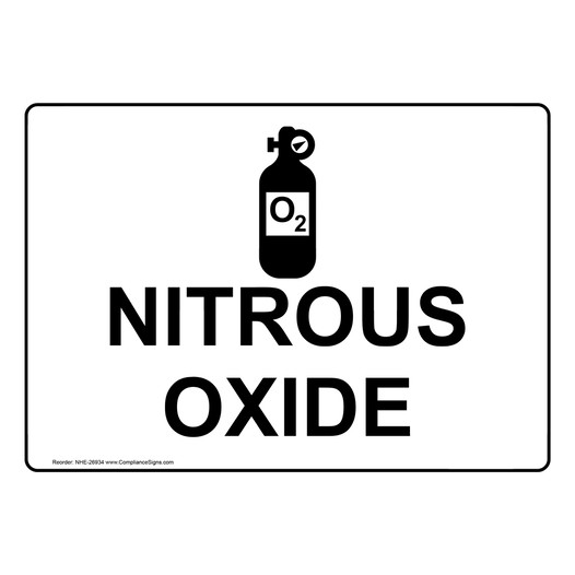 Hazmat Chemical Sign Nitrous Oxide