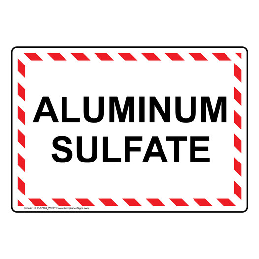 Aluminum Sulfate Sign NHE-37263_WRSTR