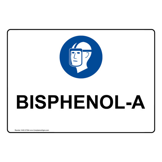 Bisphenol-A Sign With PPE Symbol NHE-37354