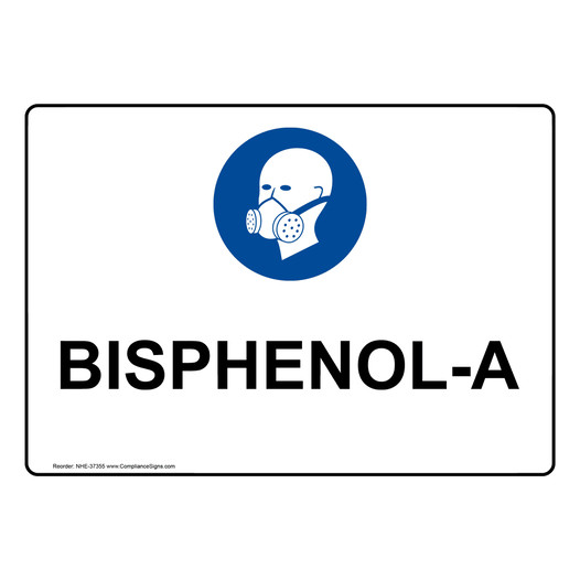 Bisphenol-A Sign With PPE Symbol NHE-37355