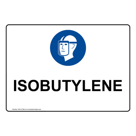 Isobutylene Sign With PPE Symbol NHE-37389