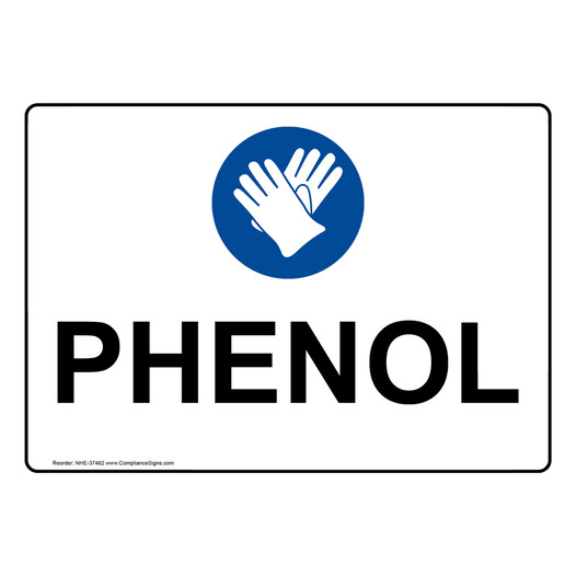 Phenol Sign With PPE Symbol NHE-37462