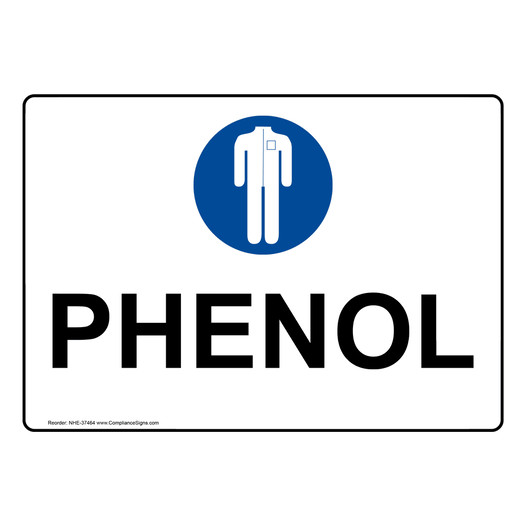 Phenol Sign With PPE Symbol NHE-37464