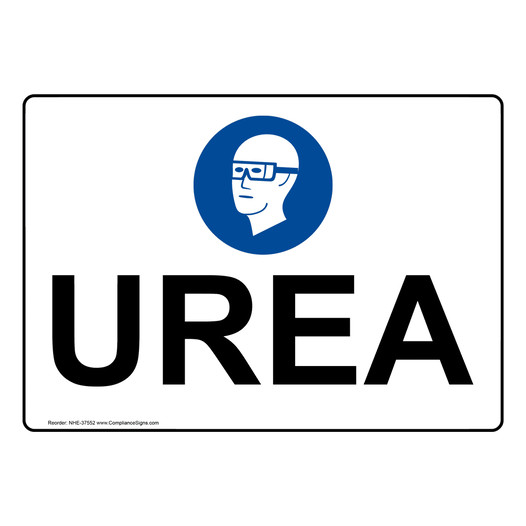 Urea Sign With PPE Symbol NHE-37552