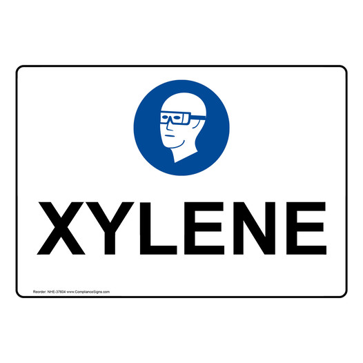 Xylene Sign With PPE Symbol NHE-37604