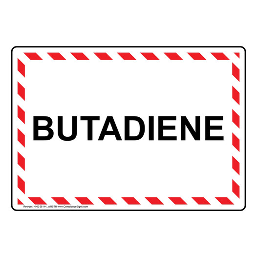 Butadiene Sign NHE-38144_WRSTR