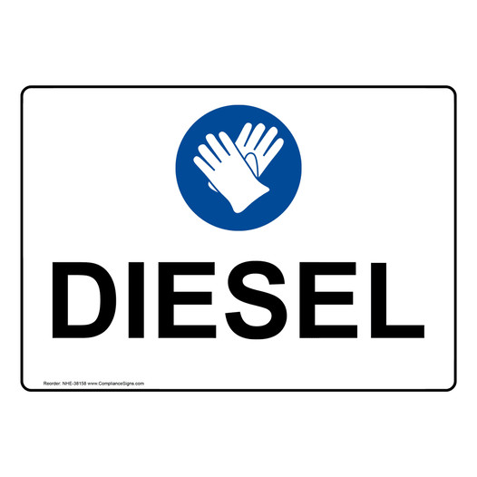 Diesel Sign With Symbol NHE-38158