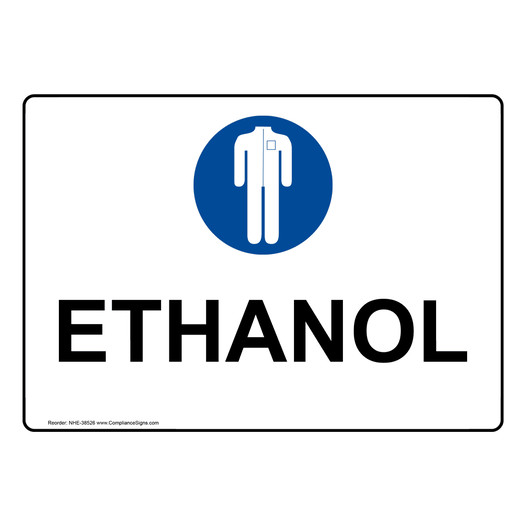 Ethanol Sign With Symbol NHE-38526