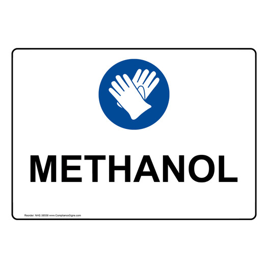 Methanol Sign With Symbol NHE-38558