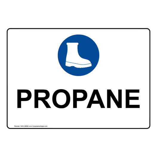 Propane Sign With Symbol NHE-38606