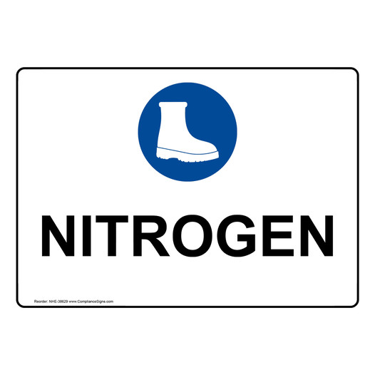 Nitrogen Sign With Symbol NHE-38629